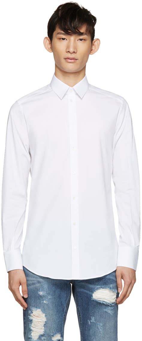 dolce gabbana al pacino|Dolce & Gabbana: White Poplin Al Pacino Shirt .